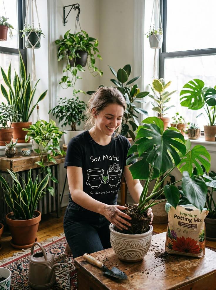 Woman gardening