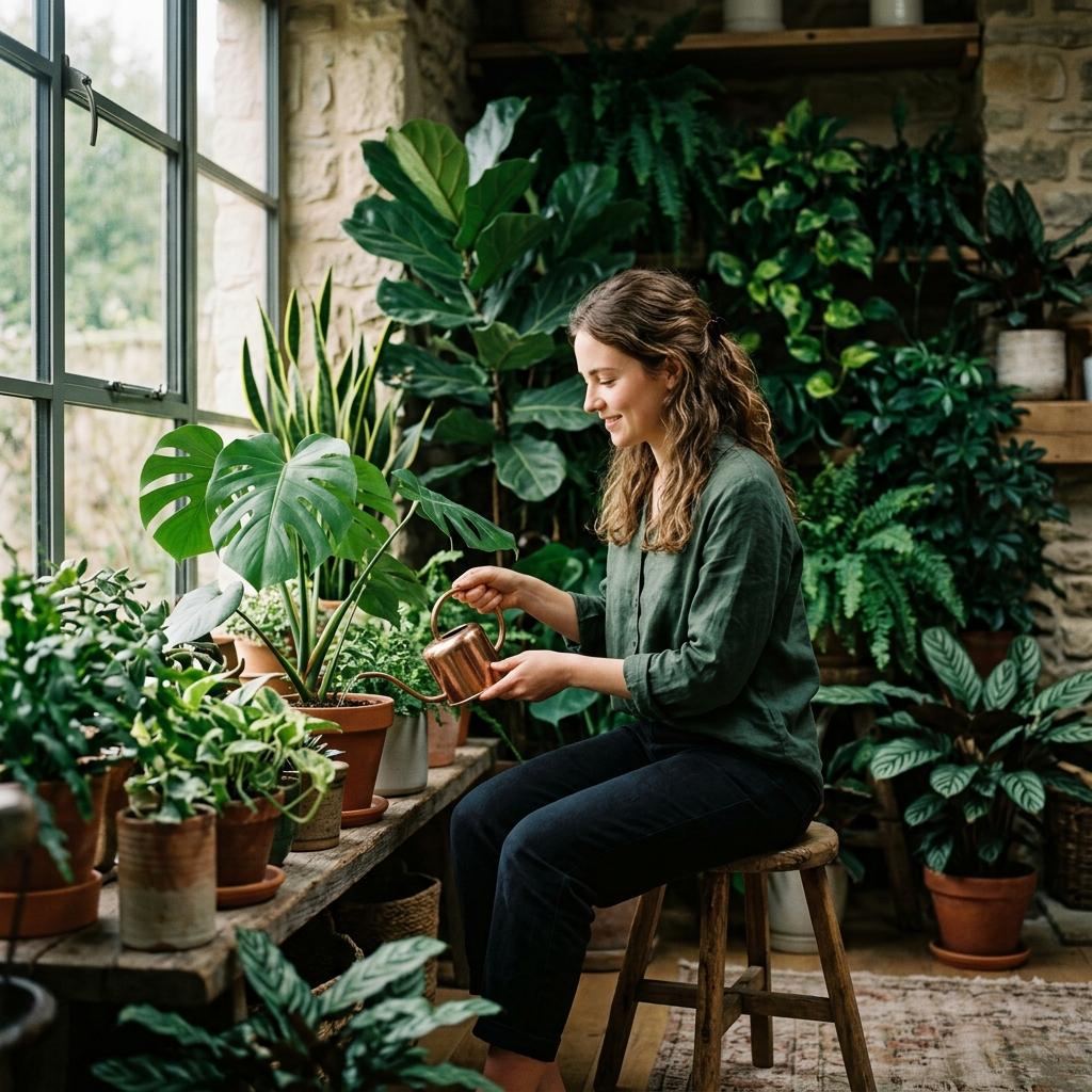 Woman gardening